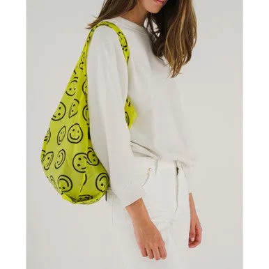 Standard Reusable Tote: Yellow Happy