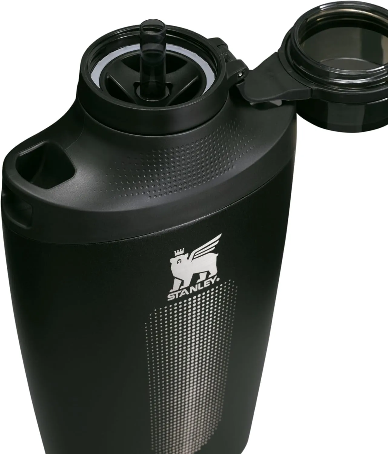 Stanley Cross Bottle 23 oz | Travel Water Bottle with Jacquard Strap | Leakproof Tritan Lid with Removable Straw | Insulated Stainless Steel | BPA-Free | Black