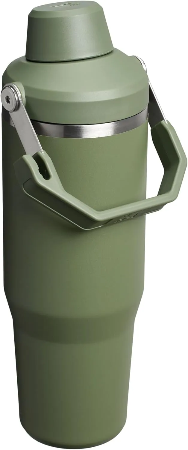 Stanley IceFlow 2.0 Fast Flow Tumbler with Handle 30 oz | Twist On Angled Spout Lid | Leakproof Water Bottle | Insulated Stainless Steel | BPA-Free | Dried Pine