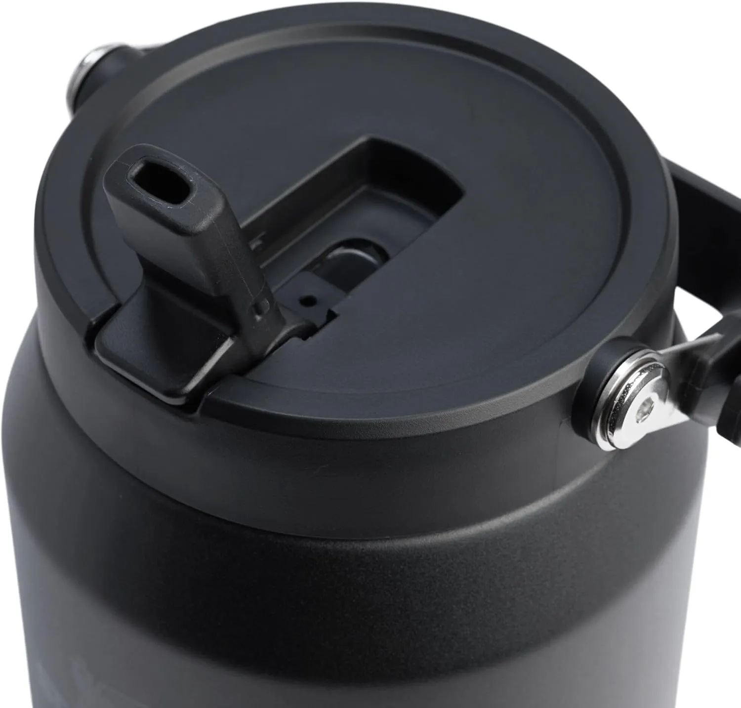 Stanley IceFlow 2.0 Flip Straw Jug with Handle 64 oz | Twist On Lid and Flip Up Straw | Leakproof for Travel and Sports | Insulated Stainless Steel | BPA-Free | Black 2.0