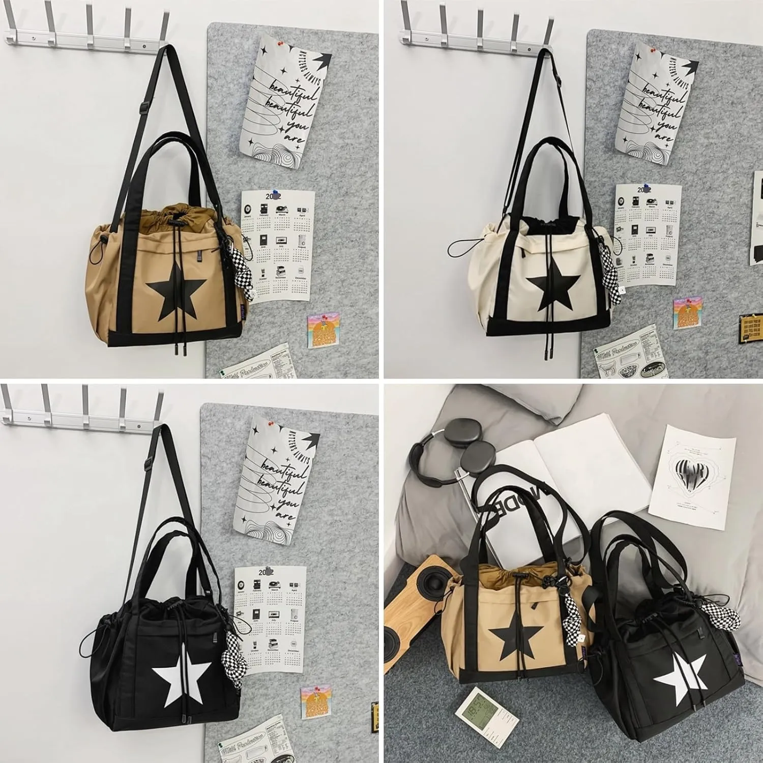 Star Messenger Bag Y2K, Cute Aesthetic Crossbody Bag For Women