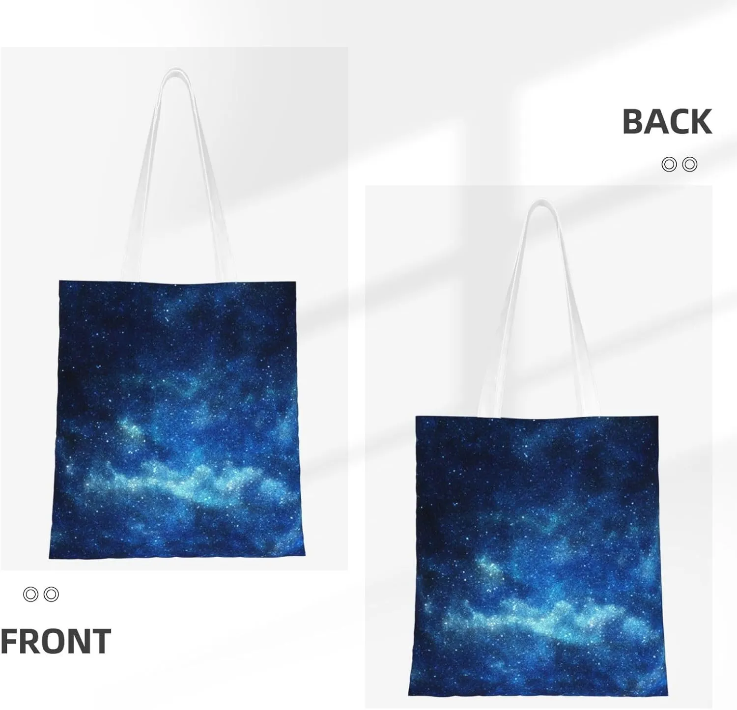 Starry Sky Wallpaper Tote Bag Reusable Shoulder Tote Bag For Women Lady Vacation, Shopping, Work