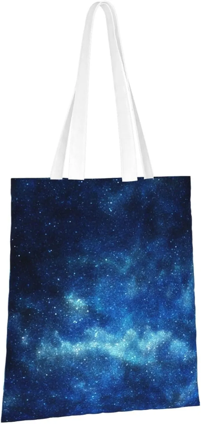 Starry Sky Wallpaper Tote Bag Reusable Shoulder Tote Bag For Women Lady Vacation, Shopping, Work
