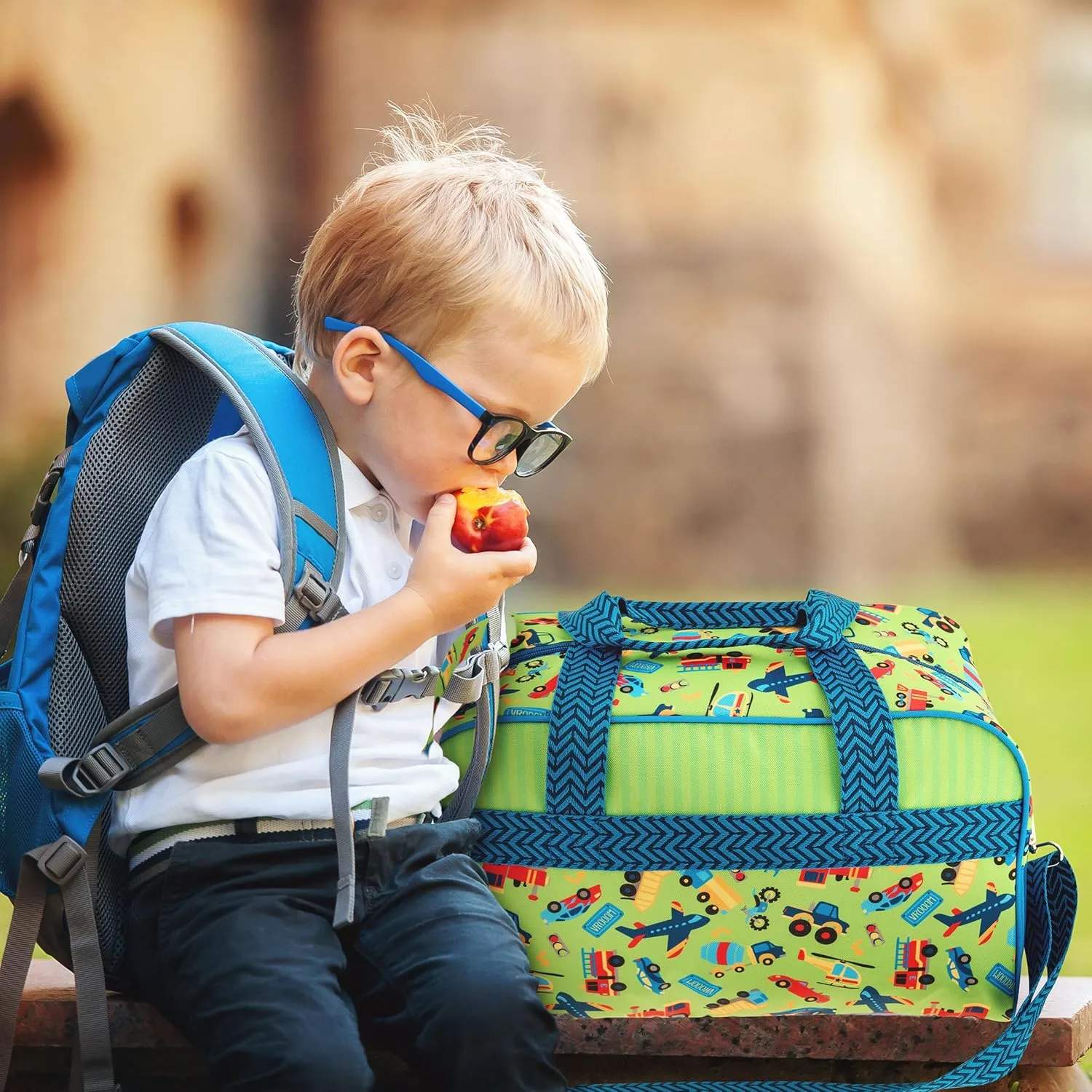 Stephen Joseph Kids Duffle Bag - Overnighter for Boys & Girls, Travel Carry-On Size