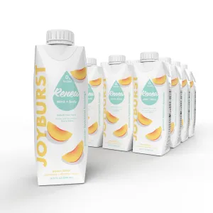 Sugar Free Electrolyte Water, Zero Calorie Hydration Drink, Refresh, Hydrate & Recover, Electrolytes Vitamin B's   Focus, Comes in Eco-friendly Tetra Pak® packages (Peach, 12 Packs)