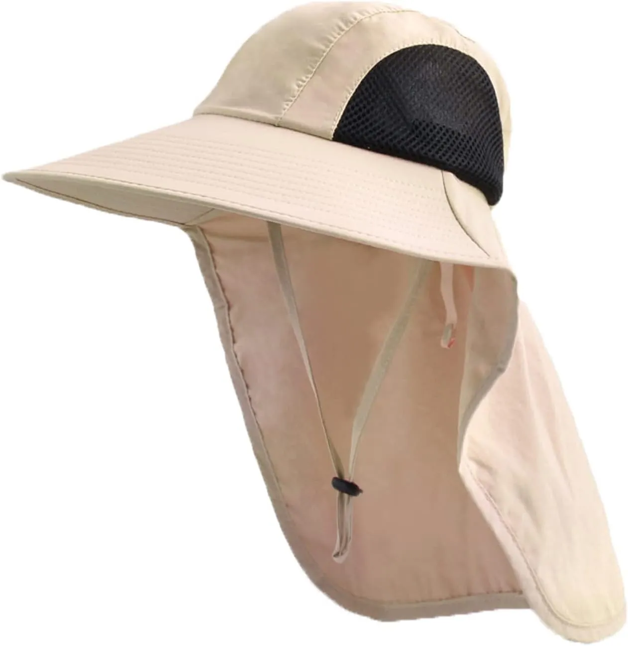 Sun Hat for Men Women with Neck Flap,UPF 50  UV Protective Hiking Fishing Hats,Wide Brim Sun Hat for Women&Men