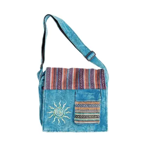 Sun Shoulder Crossbody Bag - Turquoise