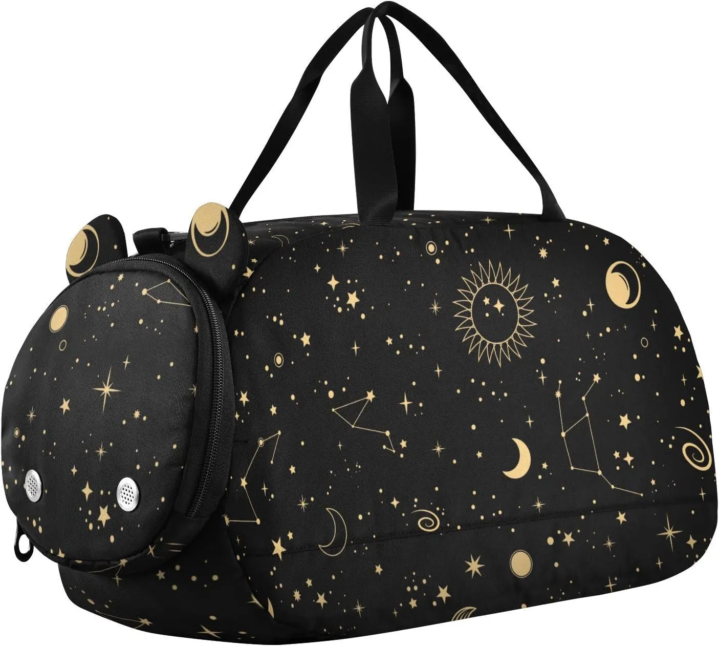 susiyo Small Duffle Bag Starry Cosmos with Stars Kids Duffle Bag for Boys Girls Dance Bag Gym Bag