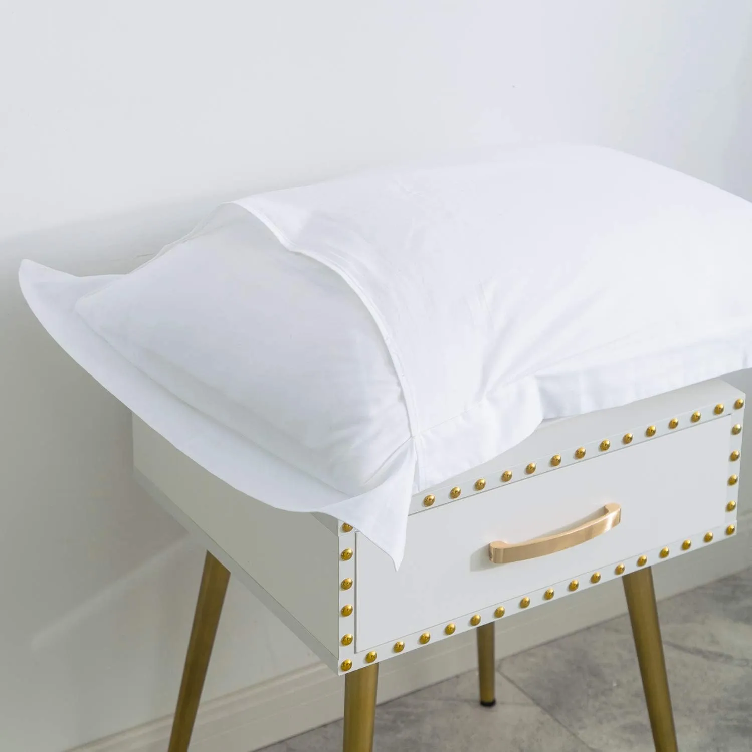 SUSYBAO 100% Cotton Duvet Cover Queen Hotel Collection Duvet Cover 3 Pieces Set 1 Solid White Duvet Cover with Zipper Ties 2 Pillow Shams Luxury Soft Minimalist White Bedding Set Queen Breathable