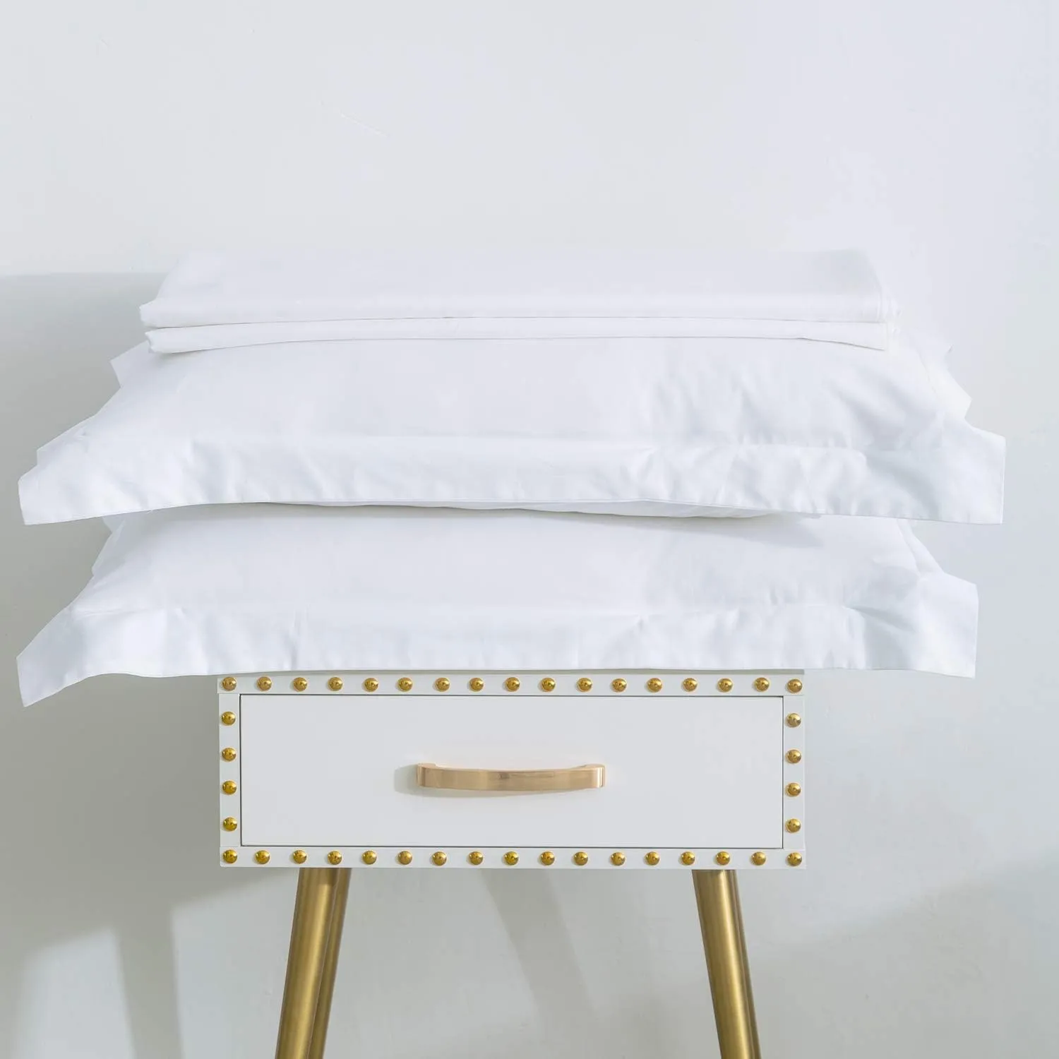 SUSYBAO 100% Cotton Duvet Cover Queen Hotel Collection Duvet Cover 3 Pieces Set 1 Solid White Duvet Cover with Zipper Ties 2 Pillow Shams Luxury Soft Minimalist White Bedding Set Queen Breathable
