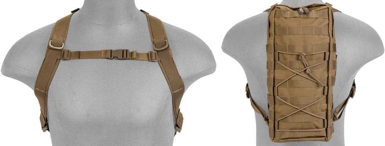 Tactical Military Hydration Backpack with 3L Leak-Proof Hydration Water Bladder, Survival Day Bag Pack for Cycling, Hiking, Climbing, Army, Hunting, Outdoor Gear Molle Webbing and Removable Straps