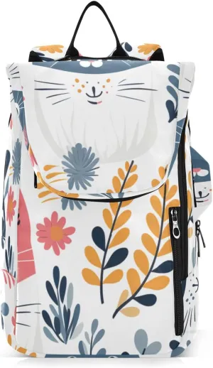 Tennis Bag Tennis Backpack for Women Men, Tennis Bag Holds 2 Rackets, Pickleball Paddles Balls, Badminton Squash, Cute Cat (51)