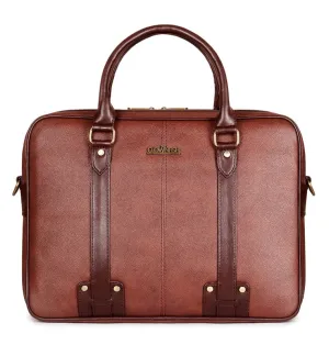 THE CLOWNFISH Supreme Laptop Messenger Bag for 14 inch laptops - Pecan