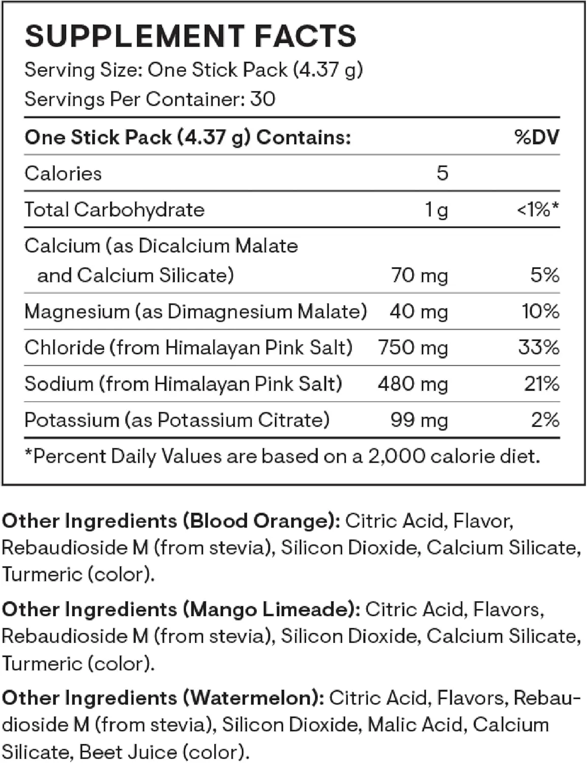 THORNE - Daily Electrolytes - Zero Sugar & Low-Calorie Electrolyte Drink Mix - Naturally Flavored & Sweetened - NSF Certified for Sport - Variety - 30 Stick Packs