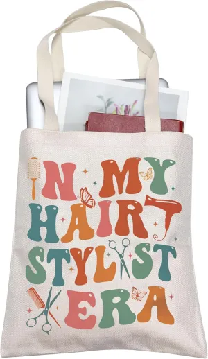 TOBGBE Funny Hair Dresser Gift In My Hairstylist Era Shopping Bag Graduation Appreciation Gifts for Hairstylist Cosmetician (Hairstylist Era)