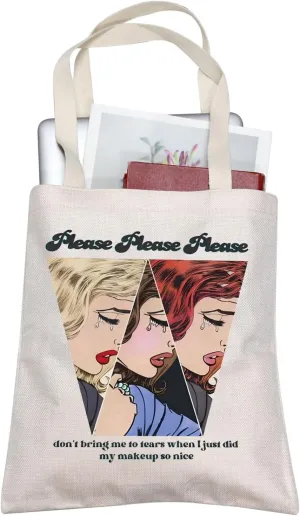 TOBGBE Music Lover Gift Midwest Princess Pink Pony Club Canvas Shopping Bag Great Souvenir for Live Shows（Pony Dancing）