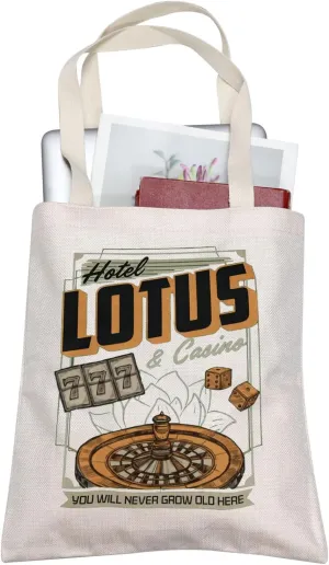 TOBGBE PJO Movie Gift Lotus Hotel And Casino Merchandise Camp Half-Blood Merch Greek Mythology Idea Bags (Casino Tote)