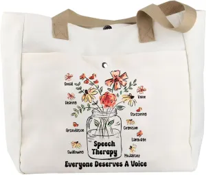 TOBGBE Speech Therapy Shopping Bag SLP Gift SLP Appreciation Gift Speech Language Pathologist Gift OT Graduation