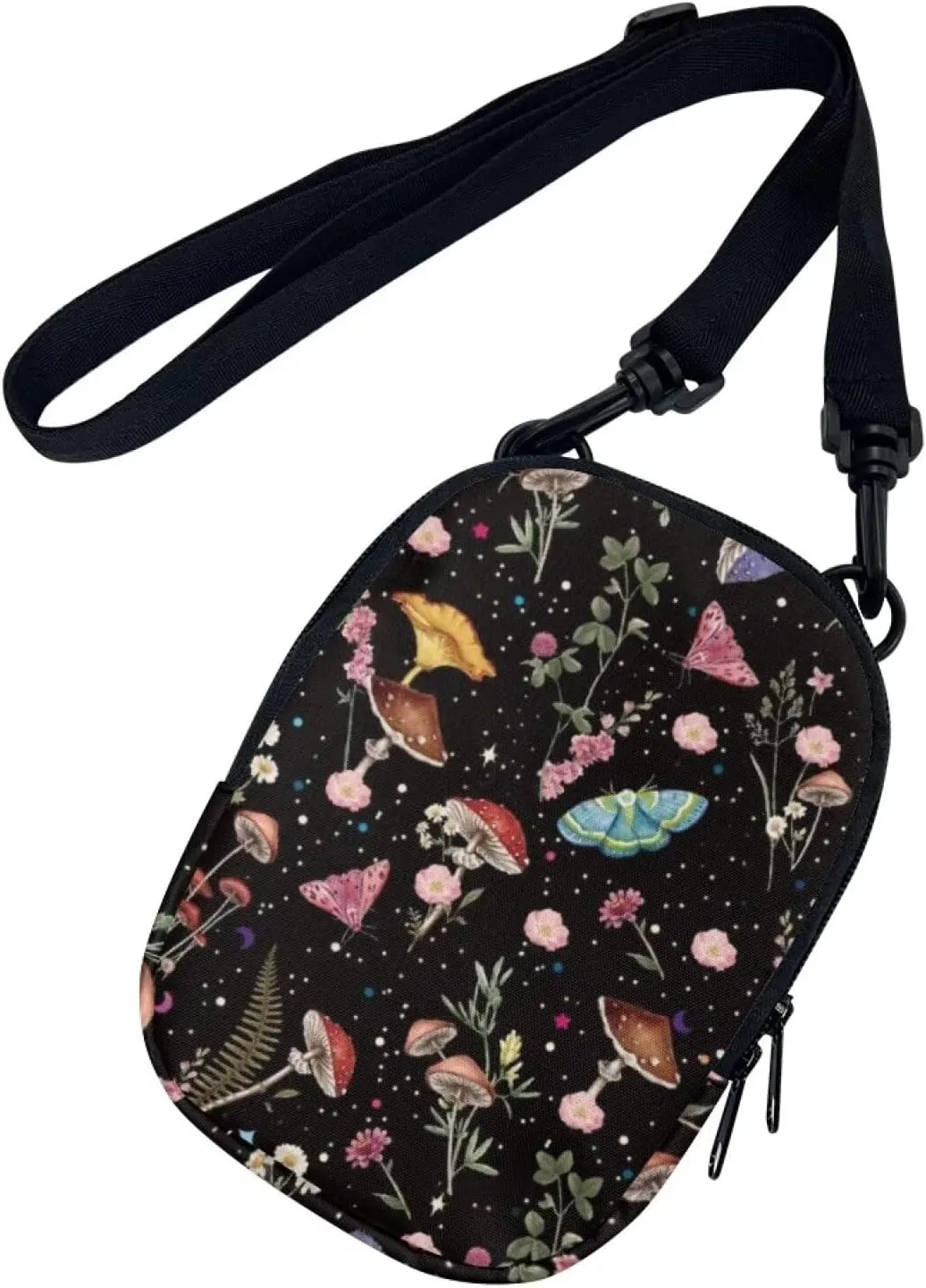 TODIYADDU Messenger Bag for Women Men Mini Shoulder Bag with Adjustable Strap Trendy Sling Purse Chest Bag for Small Items