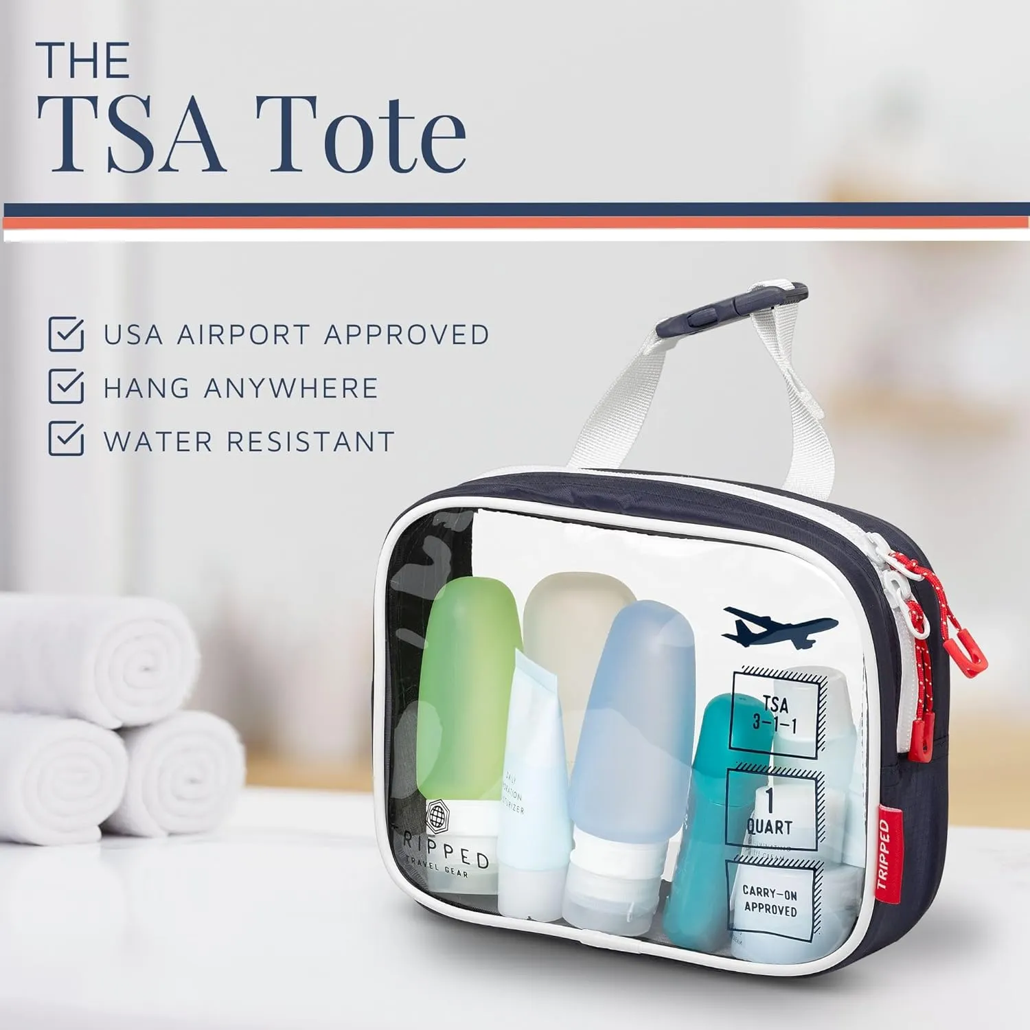 Toiletry Bag Kit Set: Hanging Travel Toiletry Bag   311 TSA Cosmetic Liquid Bag   Ultralight Accessory Organizer Pouch