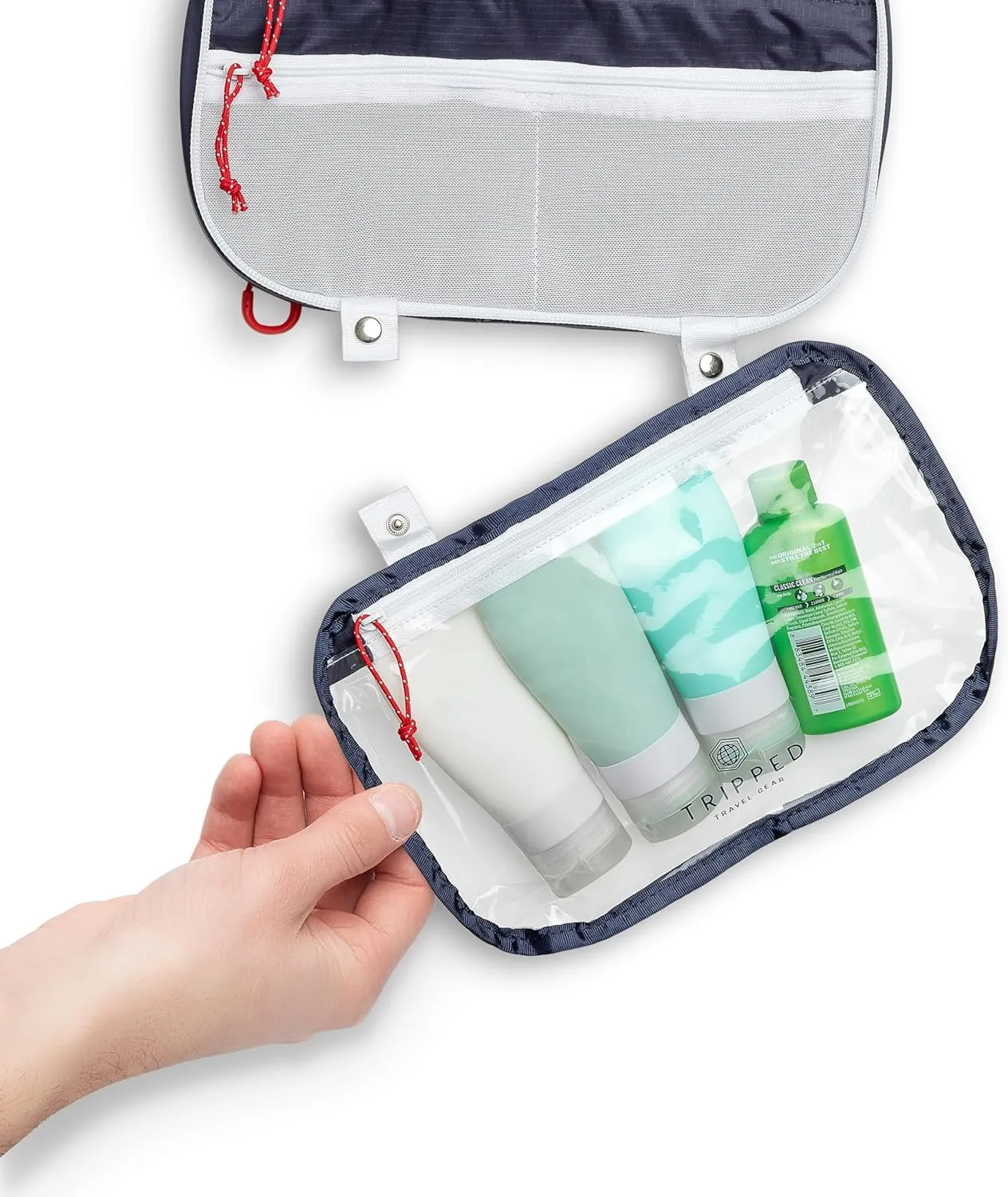 Toiletry Bag Kit Set: Hanging Travel Toiletry Bag   311 TSA Cosmetic Liquid Bag   Ultralight Accessory Organizer Pouch