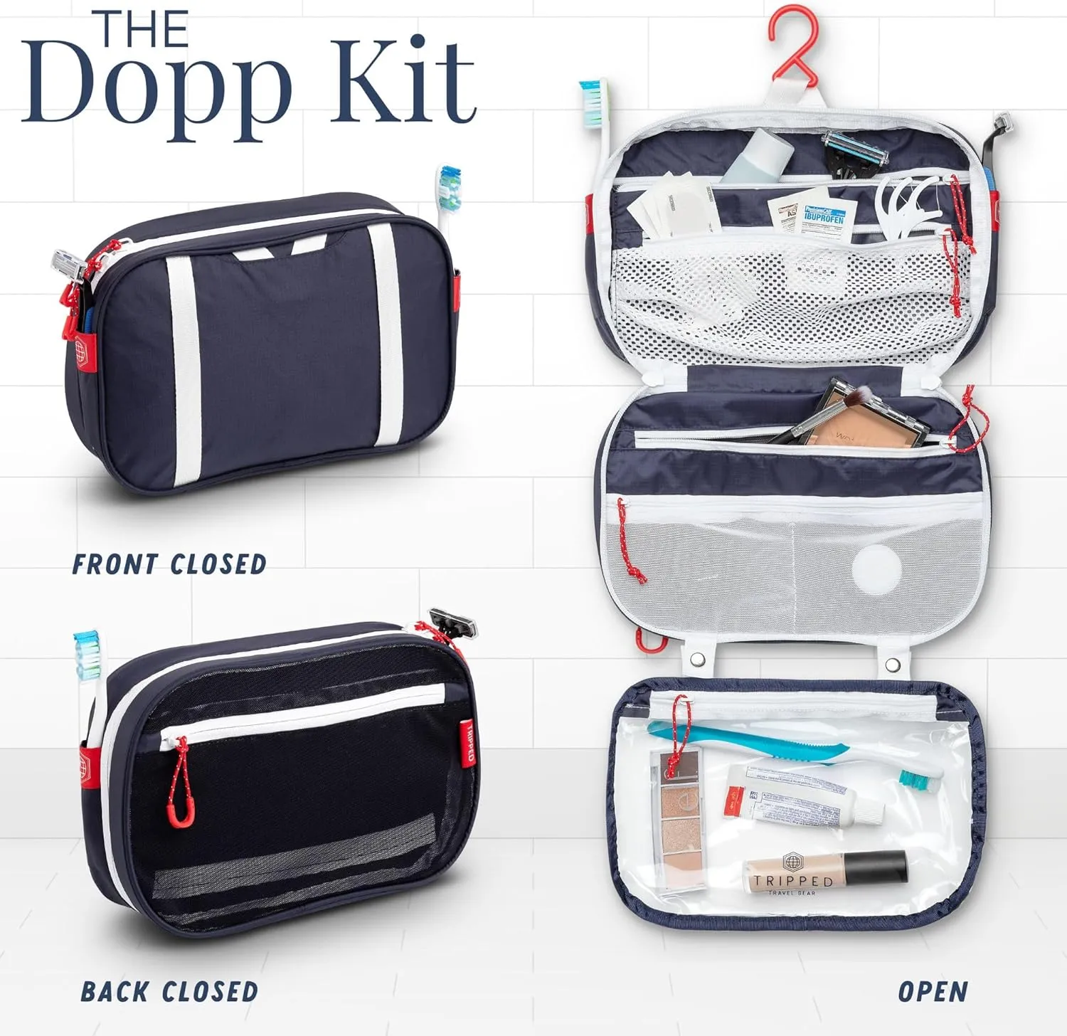 Toiletry Bag Kit Set: Hanging Travel Toiletry Bag   311 TSA Cosmetic Liquid Bag   Ultralight Accessory Organizer Pouch