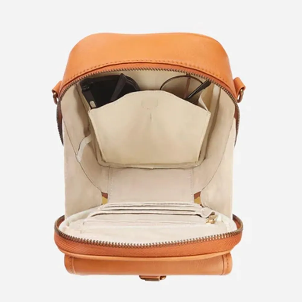 Tojoyride Crossbody Bag, Leather Messenger Bag, Vintage Mini Anti Theft Purse Shoulder Bags, Built in Wallet with Card Slots