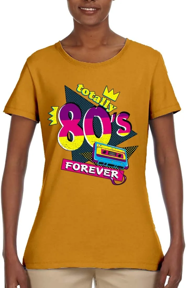 Totally 80's Forever Vintage Womens Graphic T-Shirt
