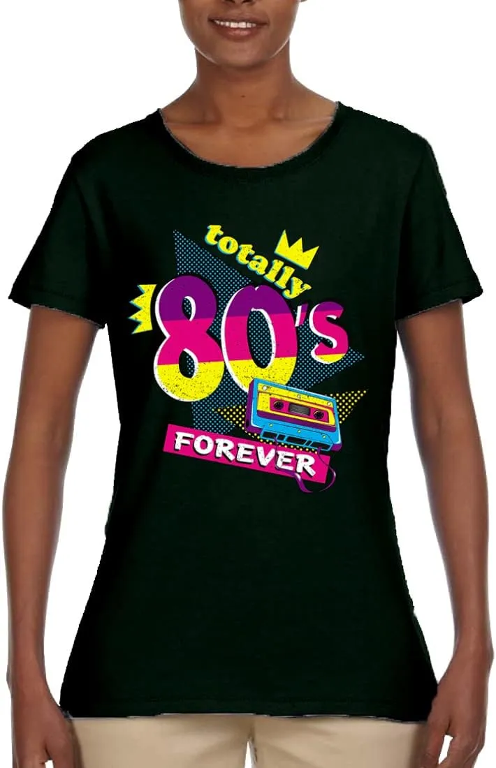 Totally 80's Forever Vintage Womens Graphic T-Shirt