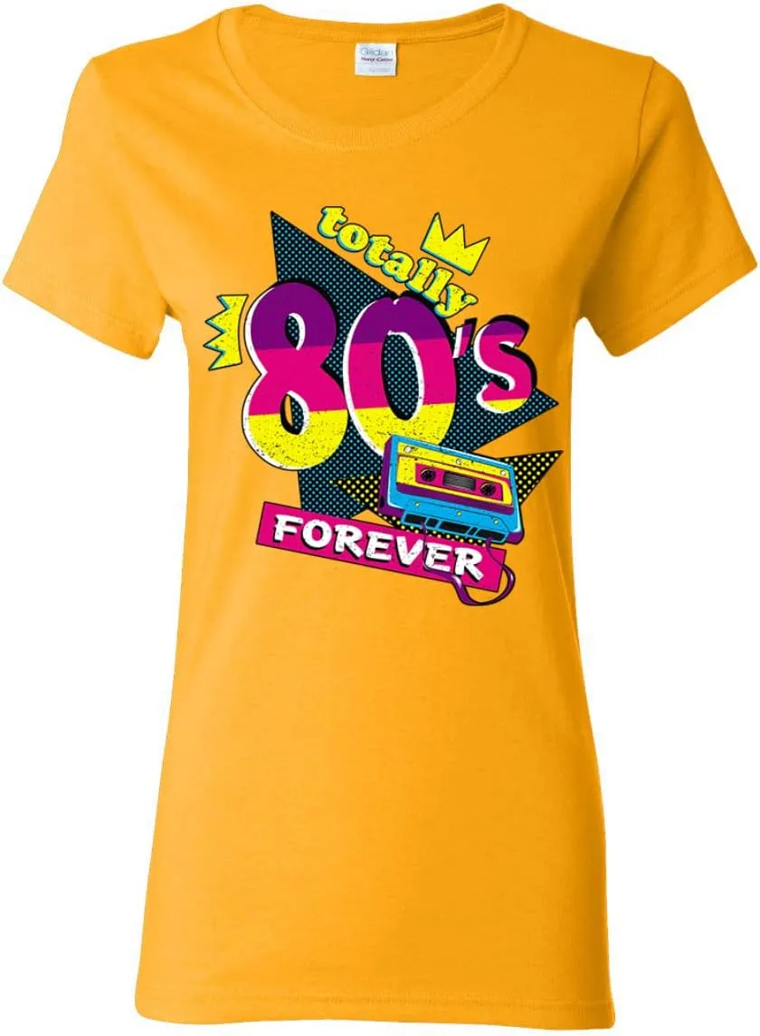 Totally 80's Forever Vintage Womens Graphic T-Shirt