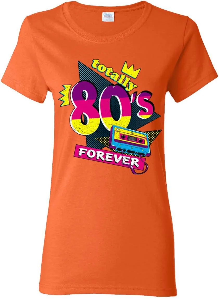 Totally 80's Forever Vintage Womens Graphic T-Shirt