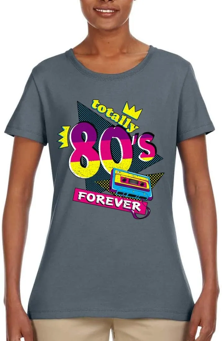 Totally 80's Forever Vintage Womens Graphic T-Shirt