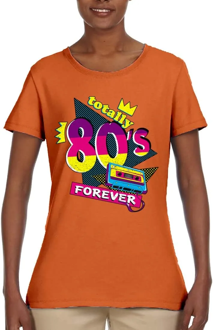 Totally 80's Forever Vintage Womens Graphic T-Shirt