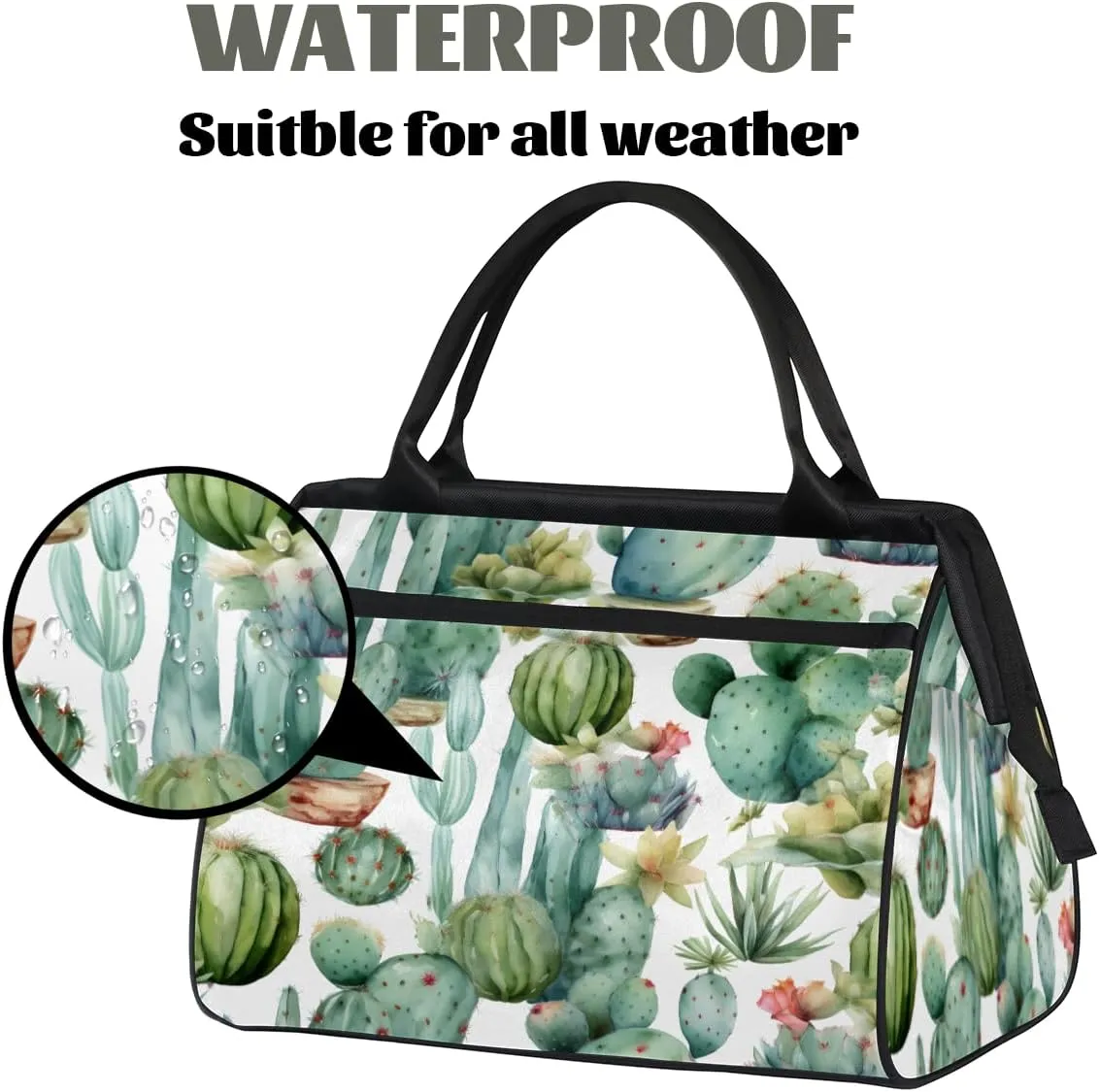 Tote Bag for Women, Lightweight Tote Bag with Zipper, Large Shoulder Bag Handbag for Travel, Work
