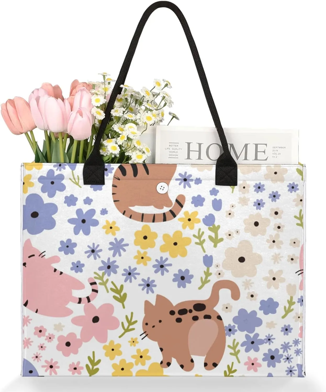 Tote Bag for Women Reusable Canvas Shoulder Bag