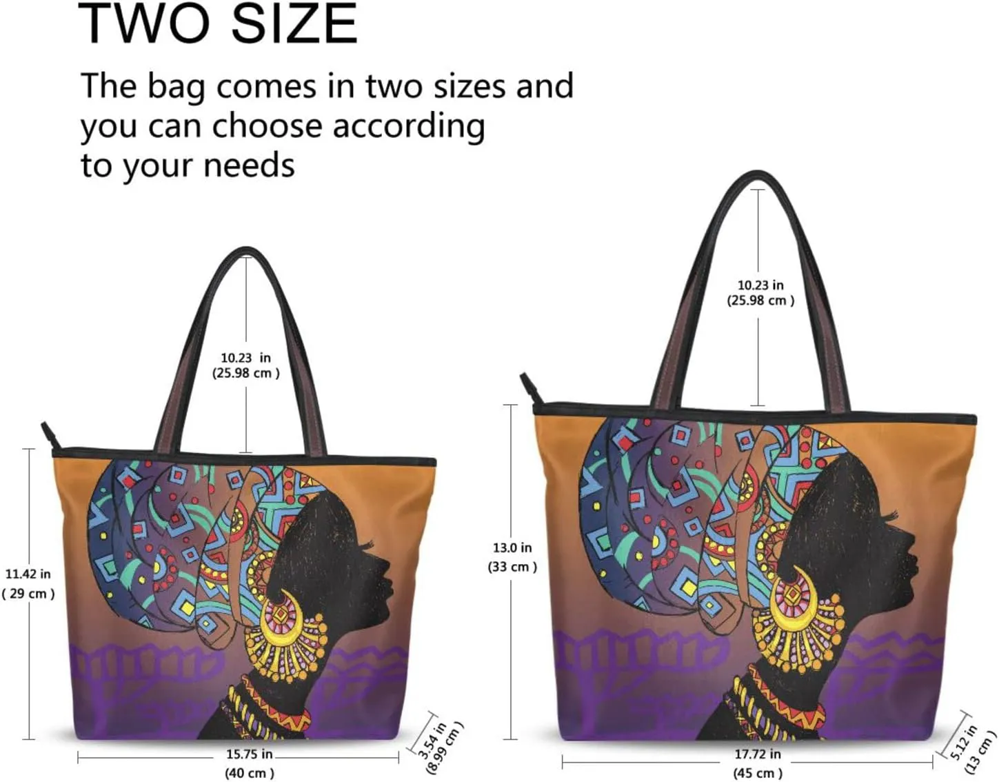 Tote Bag For Women Shoulder Bag for School Handbags for Beach Work Travel Large Tote Bag with Zipper