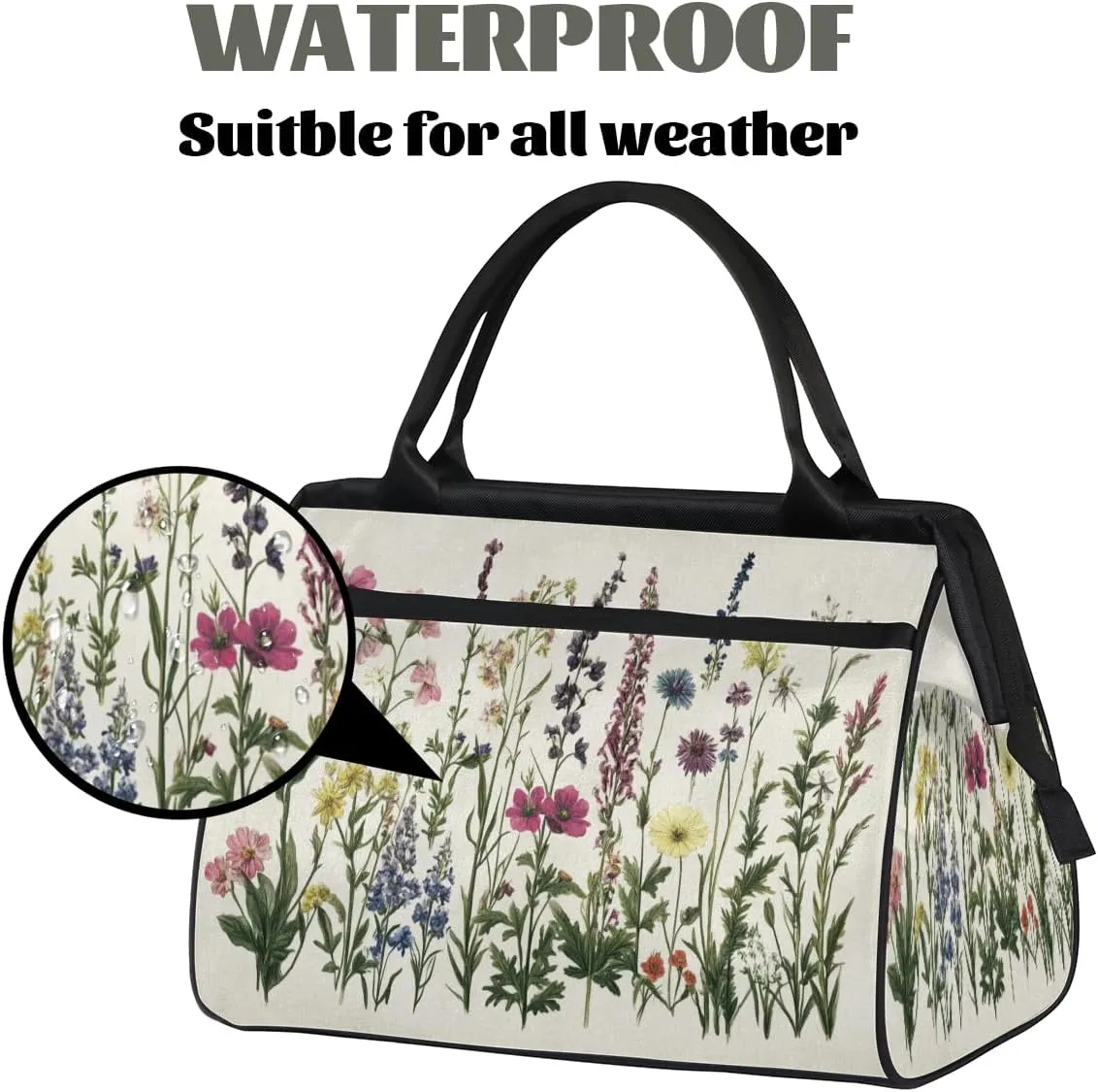 Tote Bag for Women with Zipper, Large Shoulder Bag Handbag for Travel Sports Work