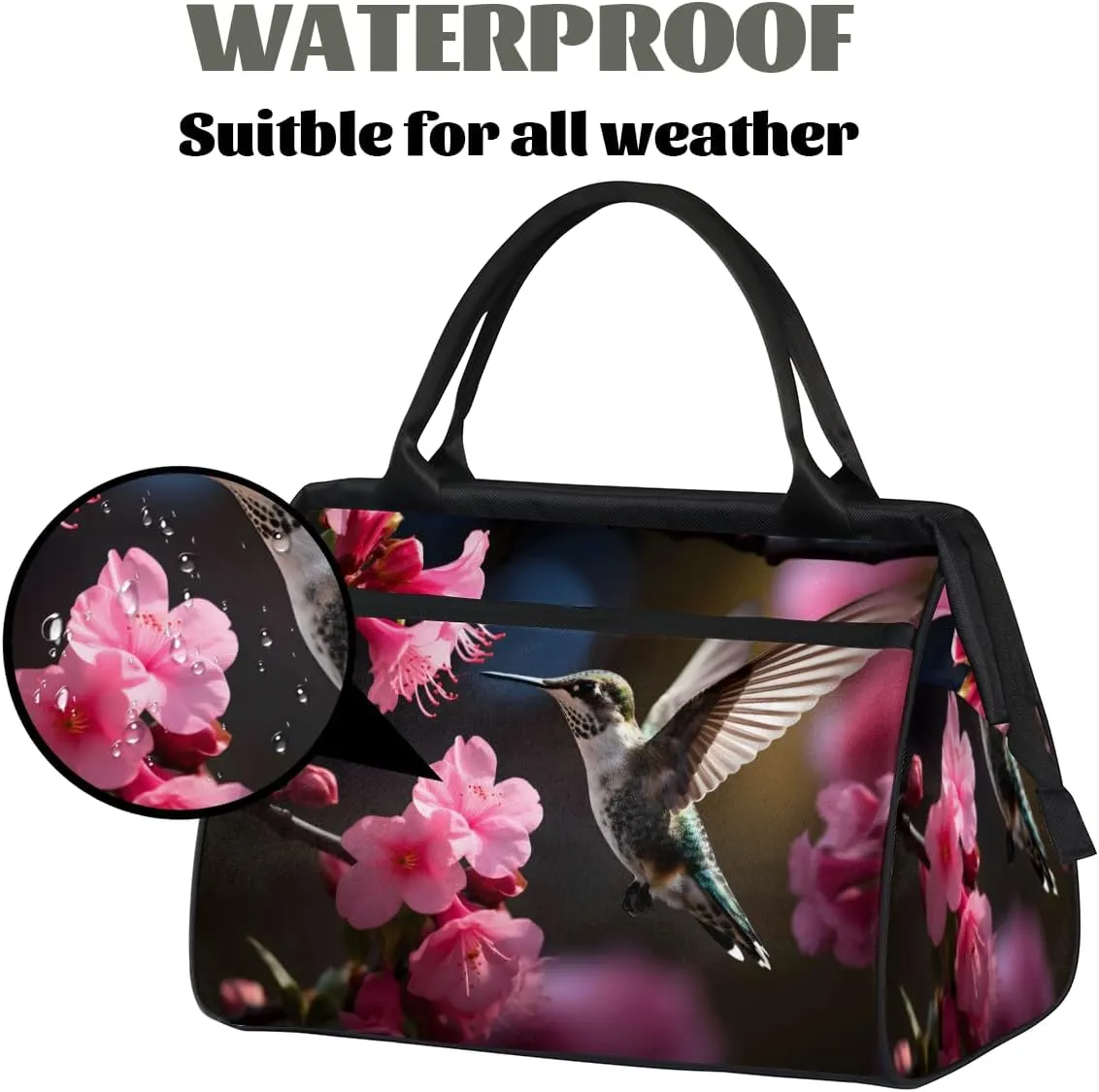 Tote Bag for Women with Zipper, Lightweight Travel Tote Bag Large Shoulder Bag Handbag for Work, Gym