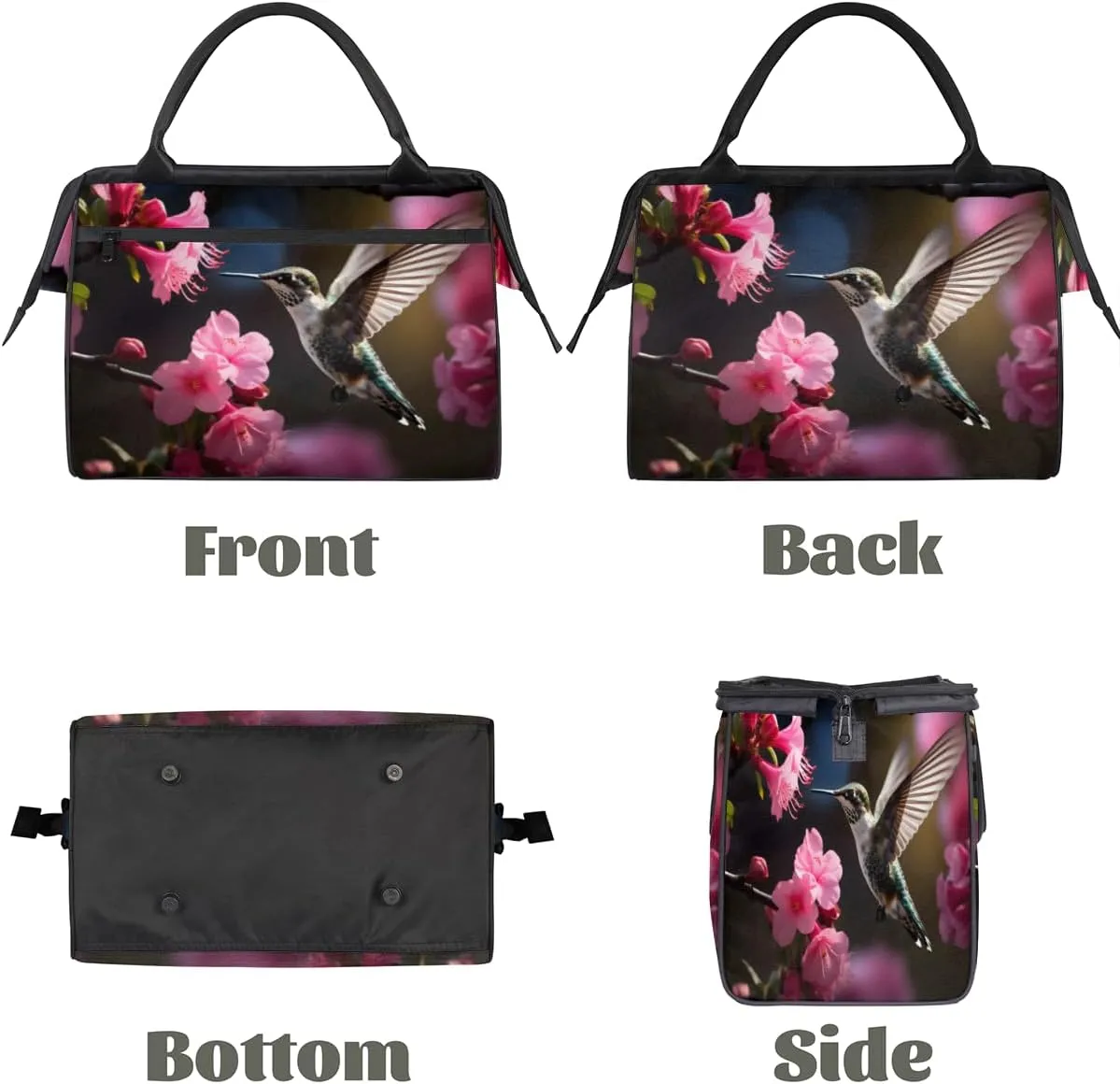 Tote Bag for Women with Zipper, Lightweight Travel Tote Bag Large Shoulder Bag Handbag for Work, Gym