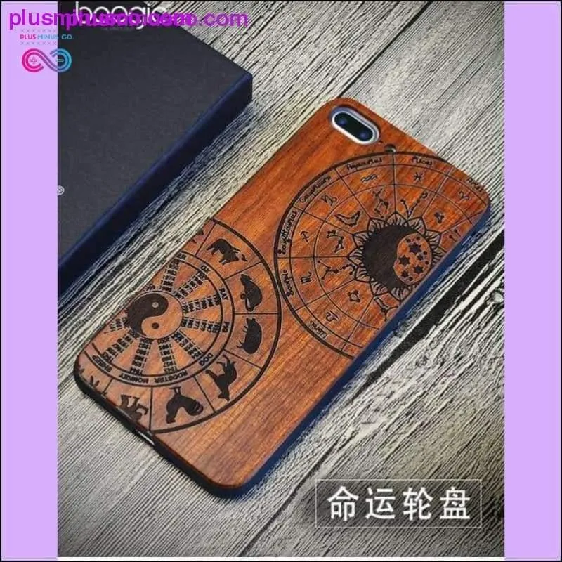 Totem Design for Bamboo Wood Phone Cases For iPhone