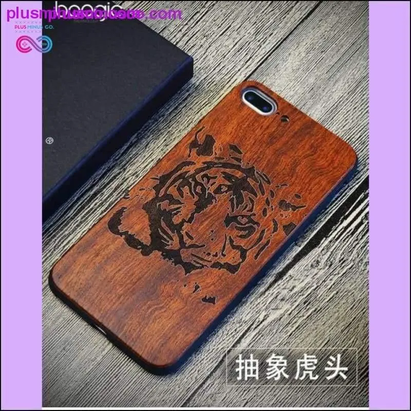 Totem Design for Bamboo Wood Phone Cases For iPhone