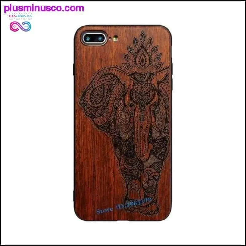 Totem Design for Bamboo Wood Phone Cases For iPhone