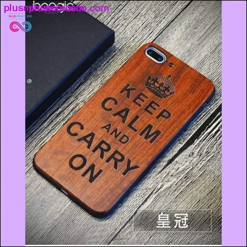 Totem Design for Bamboo Wood Phone Cases For iPhone