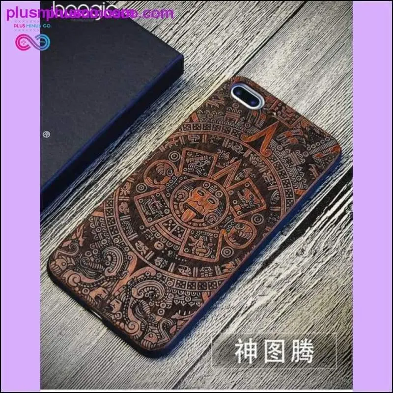 Totem Design for Bamboo Wood Phone Cases For iPhone