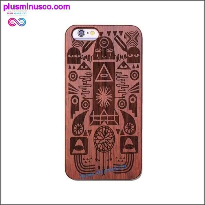 Totem Design for Bamboo Wood Phone Cases For iPhone