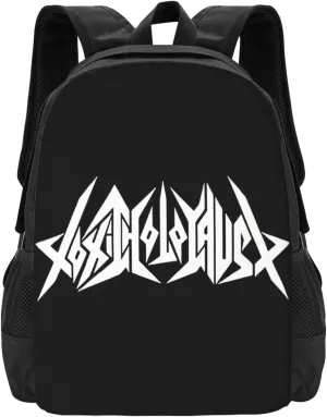 Toxic Musics Holocaust Backpack Large Capacity Leisure Travel Backpack Book Bag Outgoing Daypack 12.5x5.5x16.5 inch