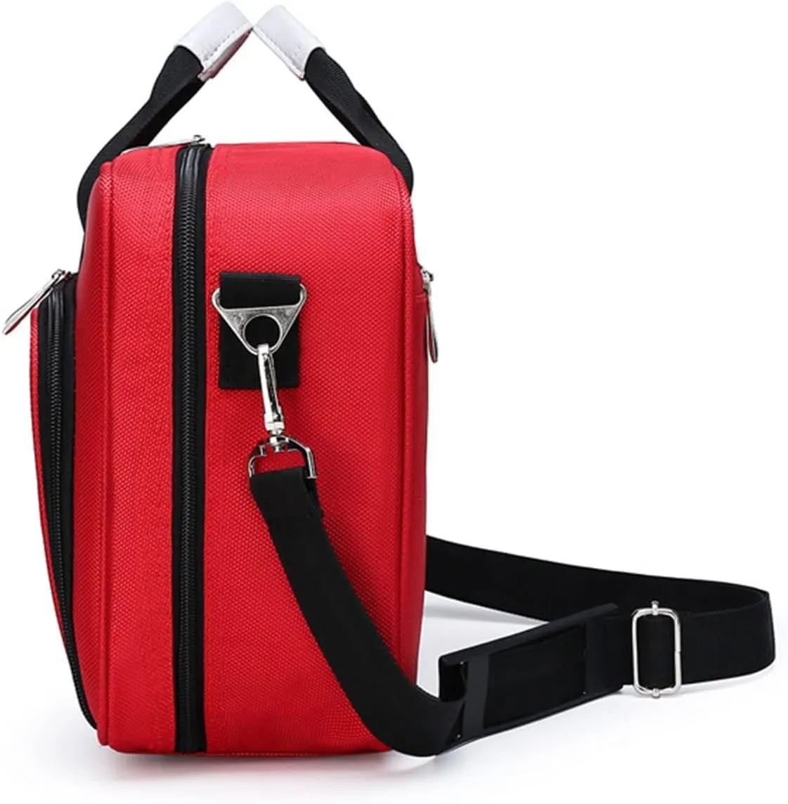 Trauma First Aid Kits Storage Bag,Emergency Shoulder Bag Empty, First Responder Bag with Handle for Home, Office, and Outdoor Adventures(Red)