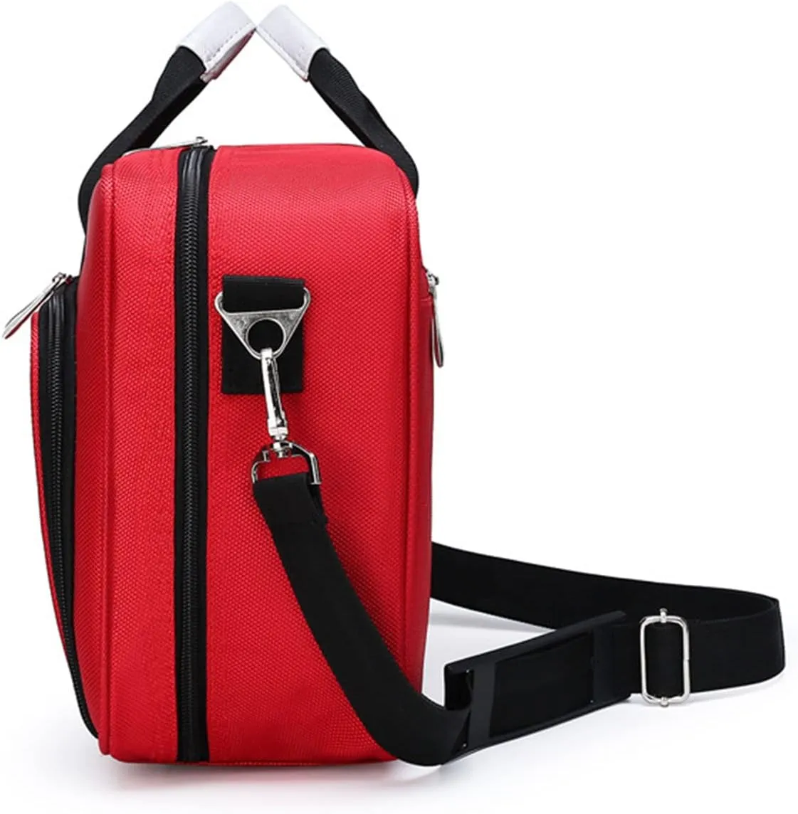 Trauma First Aid Kits Storage Bag,Emergency Shoulder Bag Empty, First Responder Bag with Handle for Home, Office, and Outdoor Adventures(Red)