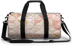 Travel Duffel Bag Weekender Bags for Men Women Large Capacity Overnight Bags Peach And Beige Style Travel Sports Gym Bag Canvas Carry On Tote Bags for Travel Yoga