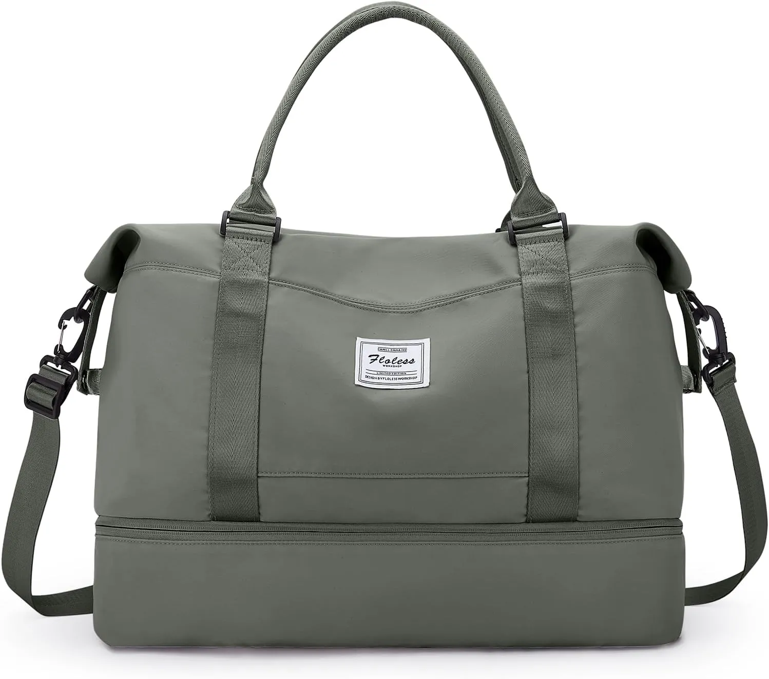 Travel Duffel Bag with Shoes Compartment, Overnight Weekender Bags for Women,Carry on Personal Item Bag,Medium Size